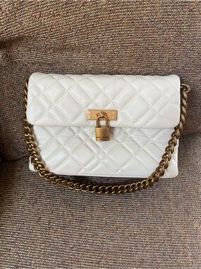 Kurt Geiger London mini Brixton quilted leather lock shoulder bag. Like new!